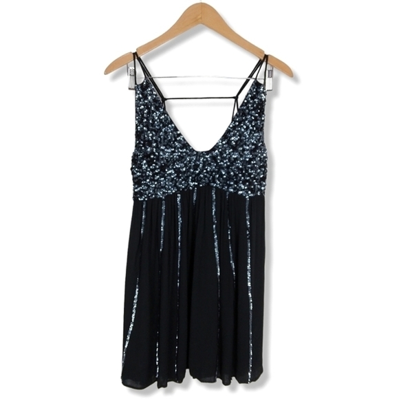 Free People Sequin Boho Mini Dress - Picture 6 of 10